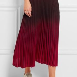 Maje ombré pleated skirt